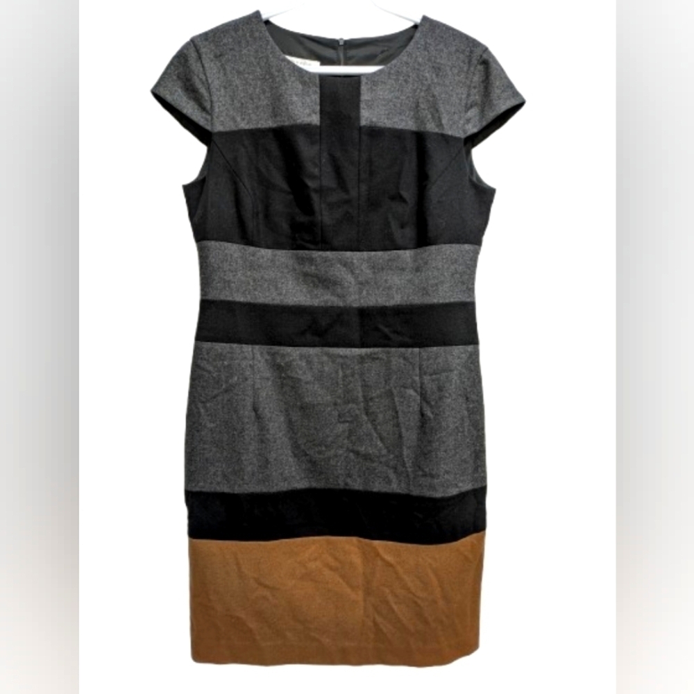Judith & Charles color block wool dress